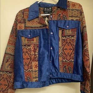 Vintage embroidered Patchwork Tapestry Jacket - NWT
